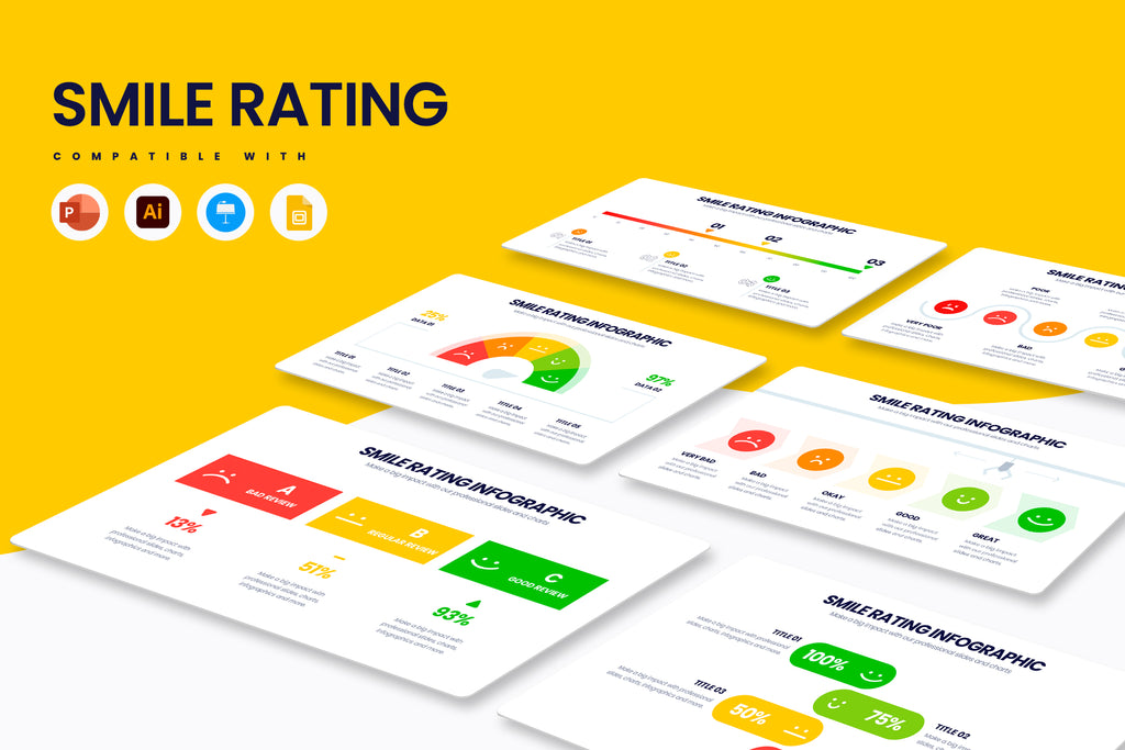 Smile Rating Infographic Templates