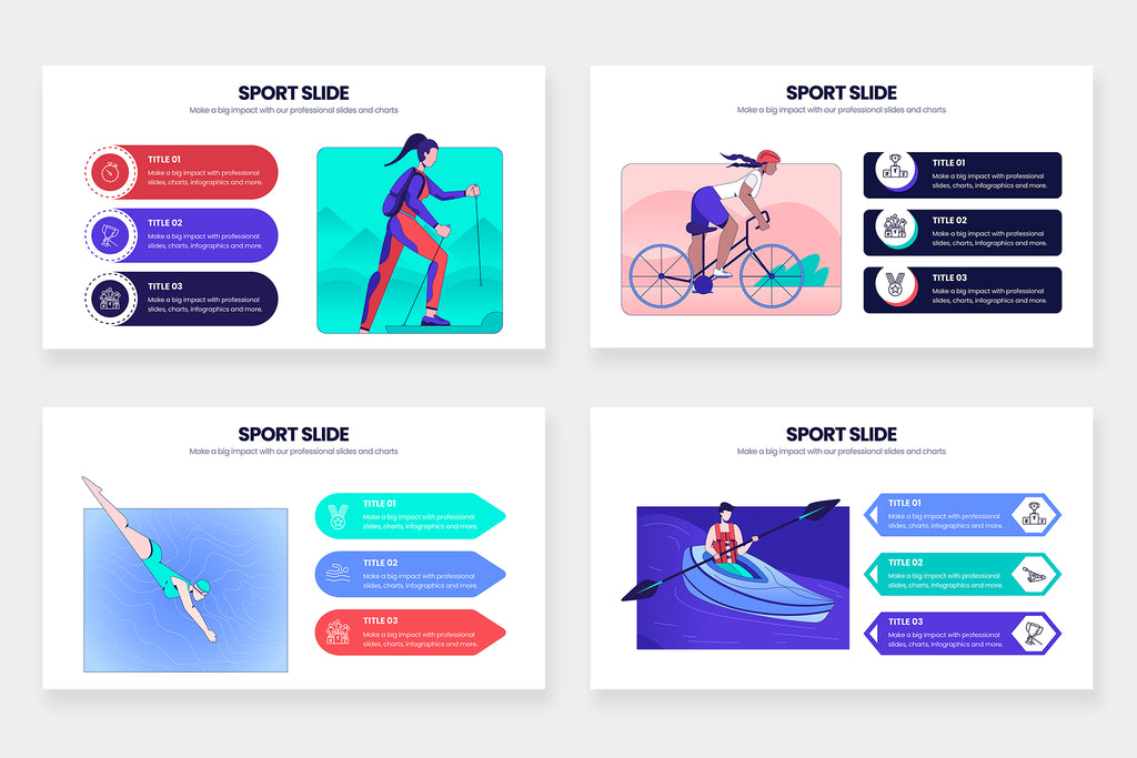 Sport Infographics for PowerPoint, Keynote, Illustrator and Google Slides