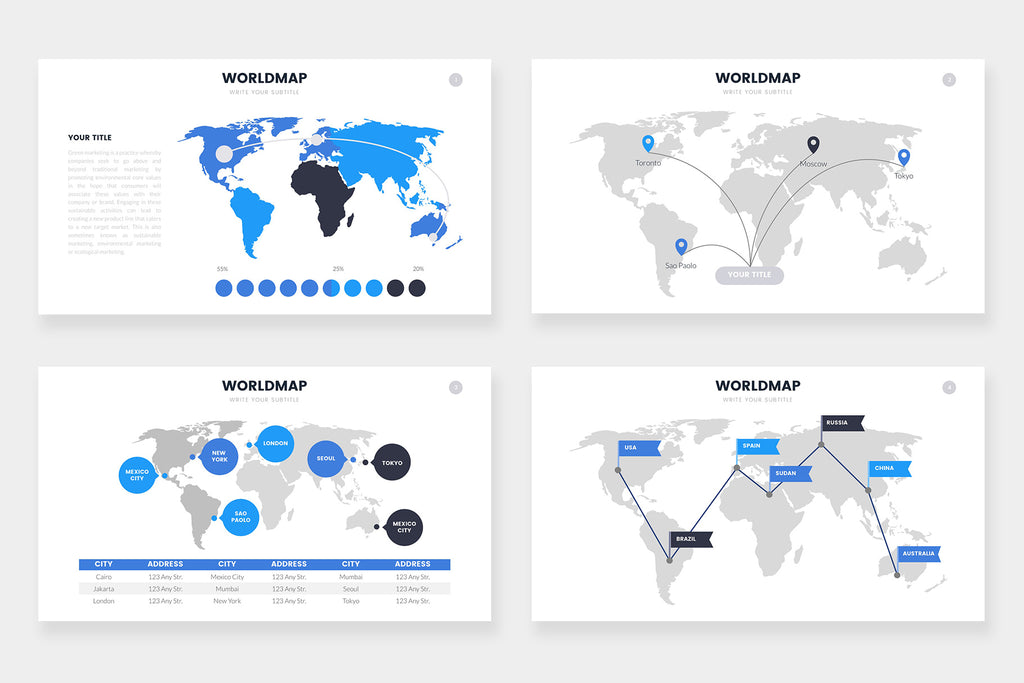 Worldmap Infographics