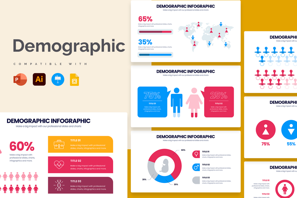 Demographic Infographic Templates