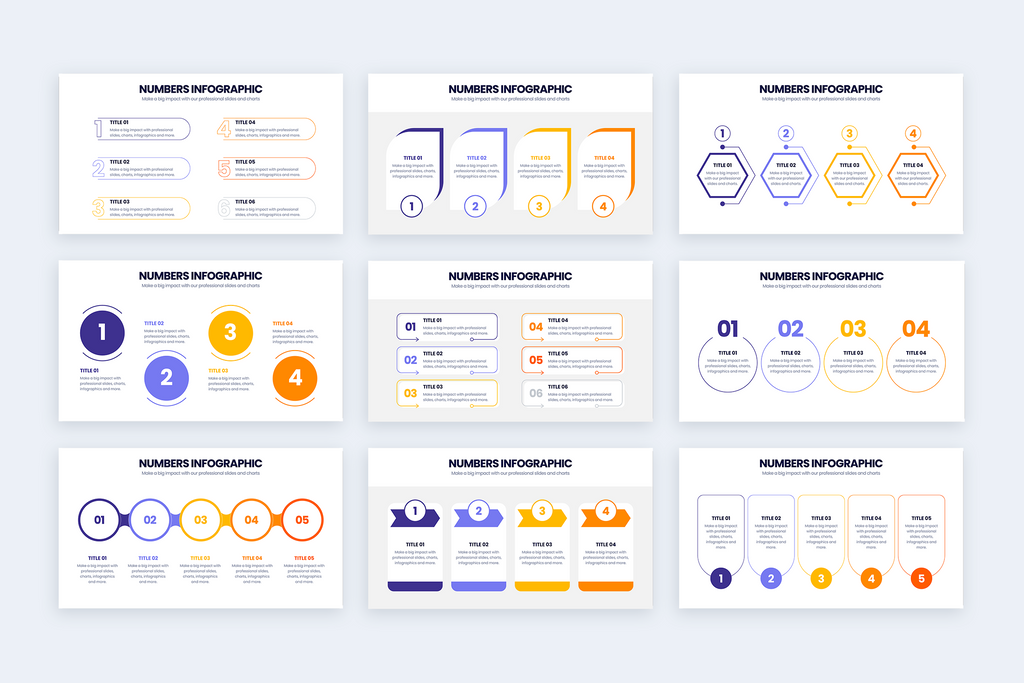 Number Infographic Templates